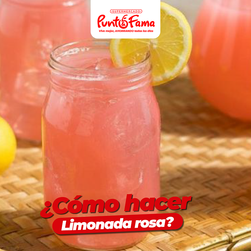 ¿Cómo hacer Limonada rosa?