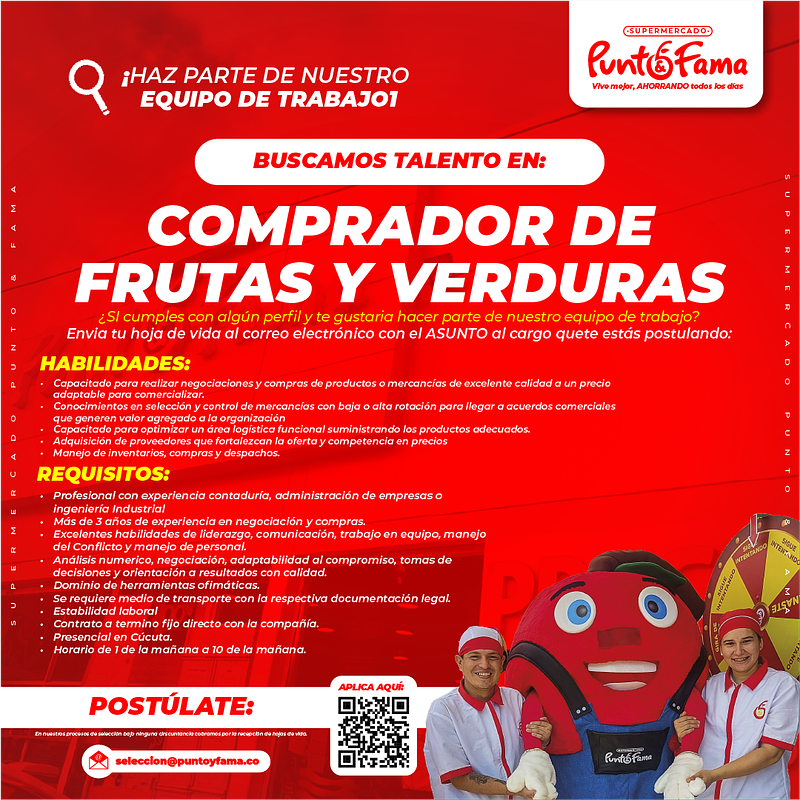 COMPRADOR DE FRUTAS Y VERDURAS